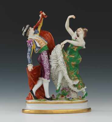 Appraisal: A Volkstedt Porcelain Spanish Dancer Figural Apprx - H x