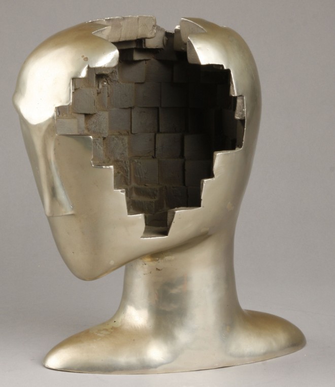 Appraisal: Sculpture in form of face in the manner of Hagenauer