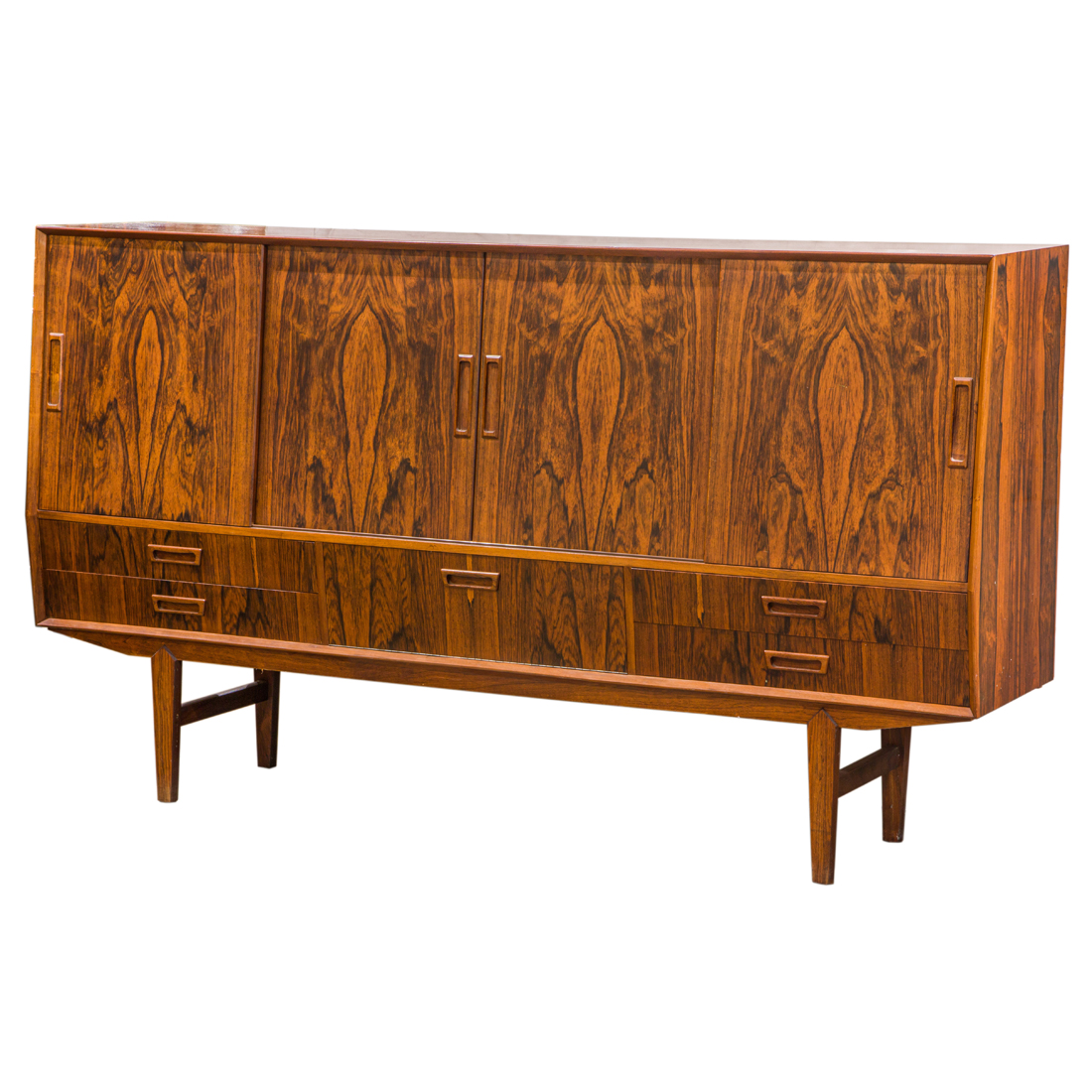 Appraisal: Gunnar Nielsen Tibergaard Sideboard Denmark s rosewood h x w