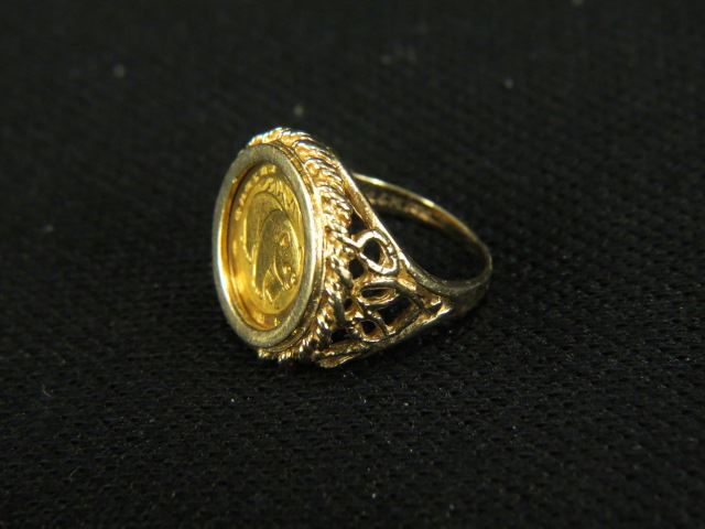 Appraisal: Gold Coin Ring Panda troy ounce fine gold in k