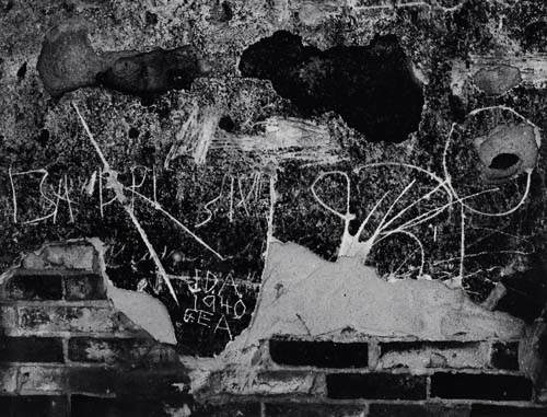 Appraisal: WESTON EDWARD - BRETT WESTON - Wall Scrawls Silver print