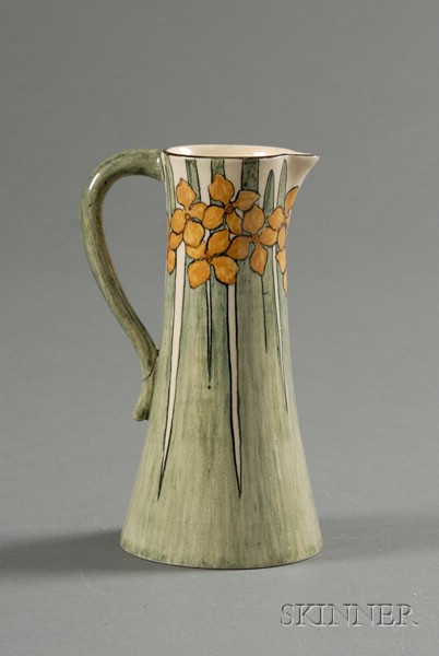 Appraisal: Newcomb College Decorated Pottery Pitcher Clay in glossy glaze New