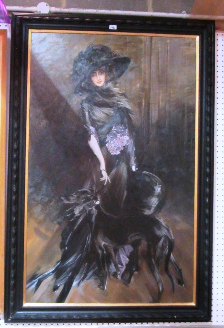 Appraisal: After Giovanni Boldini Marchesa Luisa Casati oil on canvas