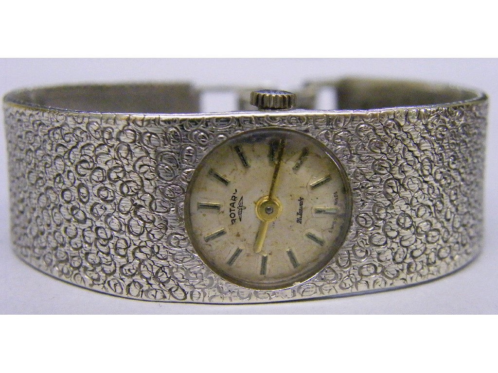 Appraisal: Rotary ct white gold lady's bracelet watch gm