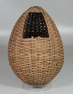 Appraisal: Walnut Picking Basket l x diameter RCA LLC