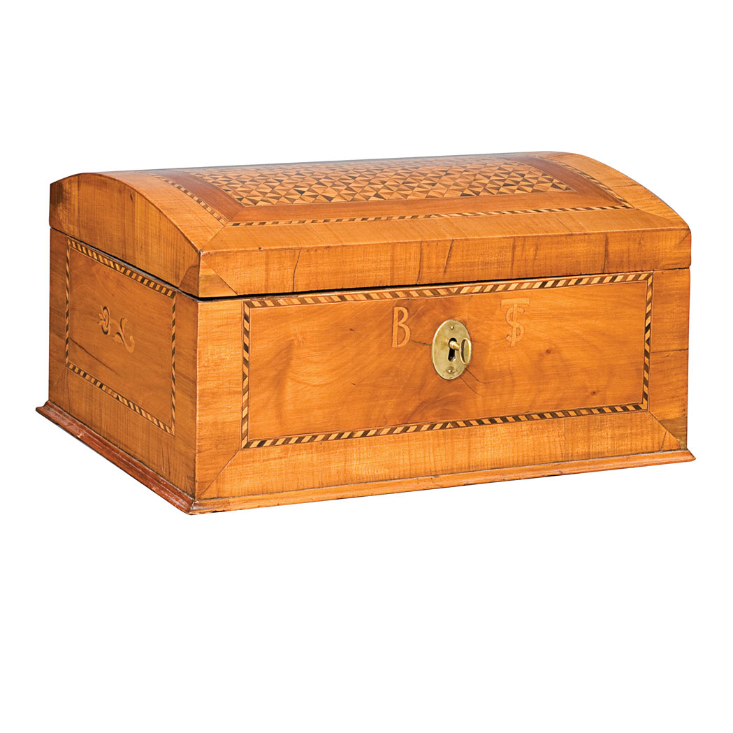 Appraisal: South German Austrian Baroque Parquetry and Walnut Document Box th