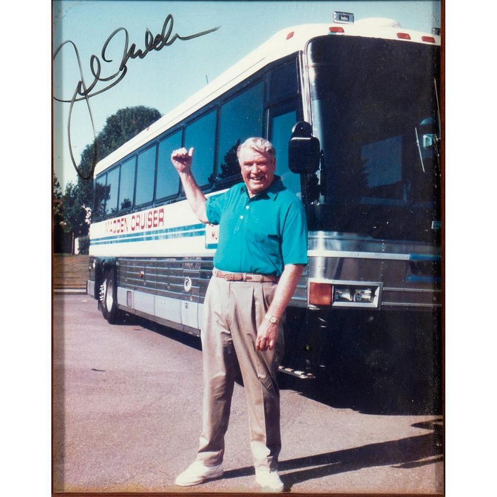 Appraisal: John Madden Original autographed inscribed photograph Size x Condition Showing