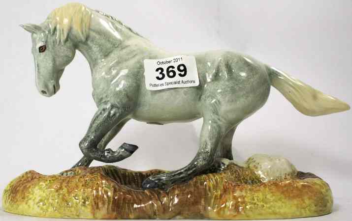 Appraisal: Beswick Grey Horse on Base dated made in England and