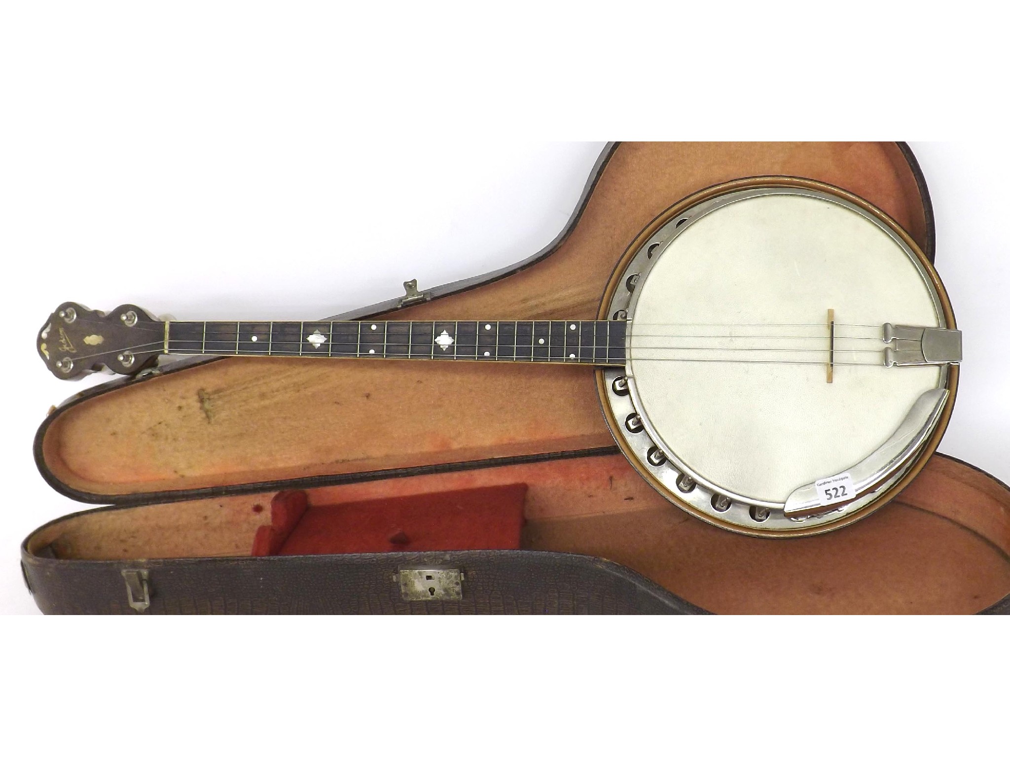 Appraisal: Jedson tenor banjo ser no with diameter skin and scale