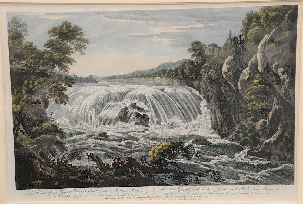 Appraisal: After Thomas Pownall - hand colored engraving A View of