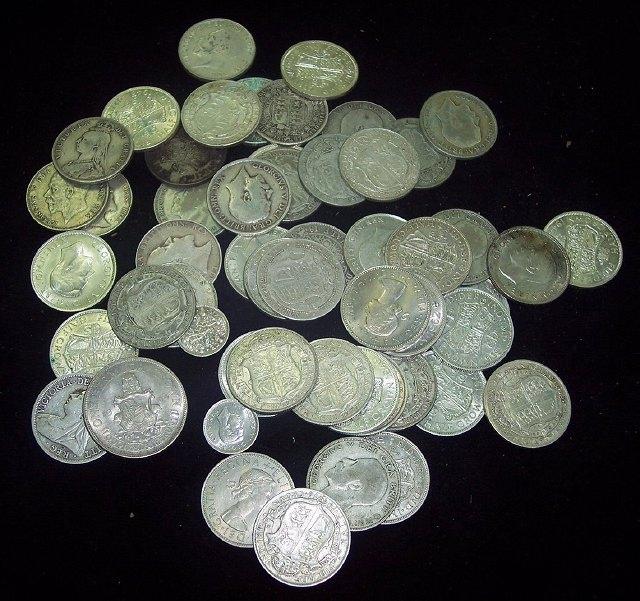 Appraisal: Miscellaneous British silver half crowns etc