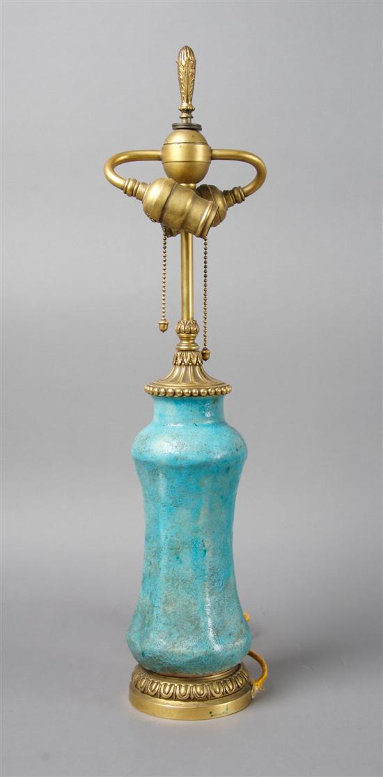 Appraisal: A Ceramic Vase attributed to Durant Kilns Height of vase