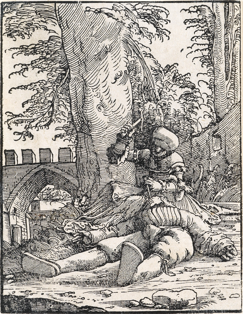 Appraisal: ALBRECHT ALTDORFER Jael and Sisera Woodcut circa x mm x