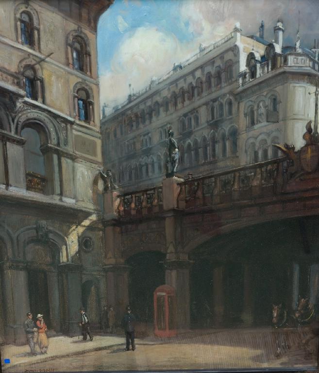 Appraisal: DENYS GEORGE WELLS R B A - HOLBORN VIADUCT signed