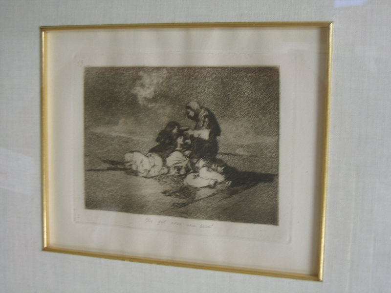 Appraisal: ATTRIBUTED TO FRANCISCO de GOYA SPANISH - Two etchings from