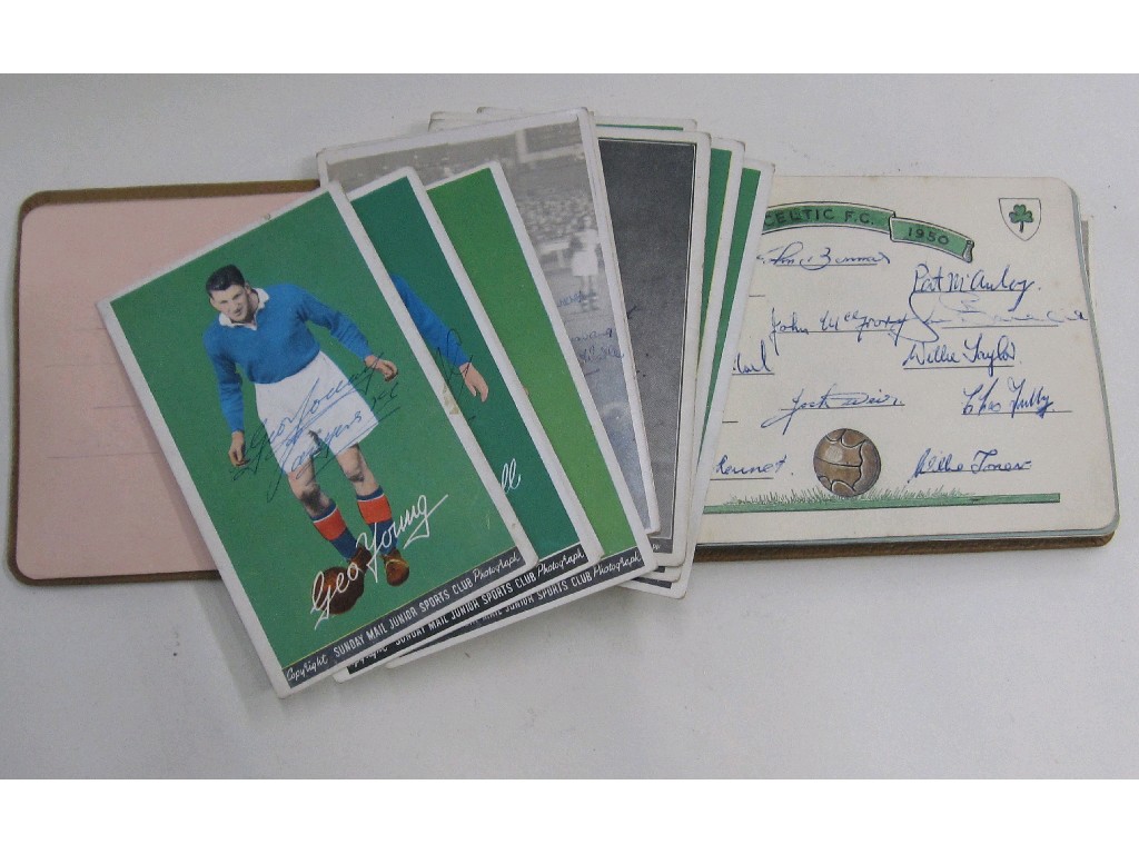 Appraisal: Album of soccer autographs - Celtic Partick Thistle etc with