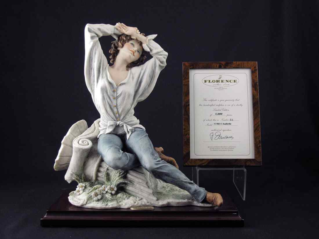 Appraisal: GIUSEPPE ARMANI LIMITED EDITION FIGURINE ISABELLA C ''Florence sculture d'arte''