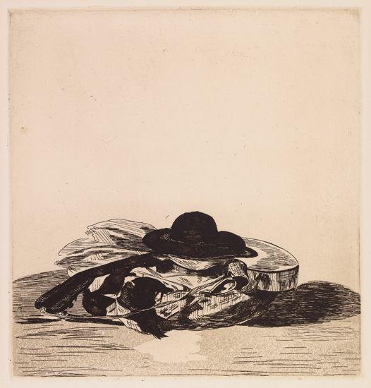 Appraisal: DOUARD MANET Chapeau et Guitarre Frontispice Etching drypoint and aquatint