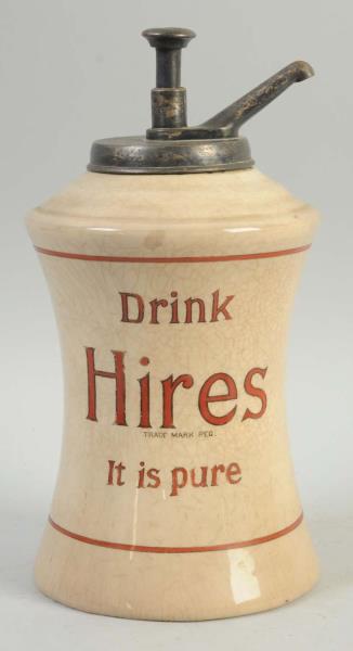 Appraisal: Hires Root Beer Syrup Dispenser This Hires dispenser is discolored