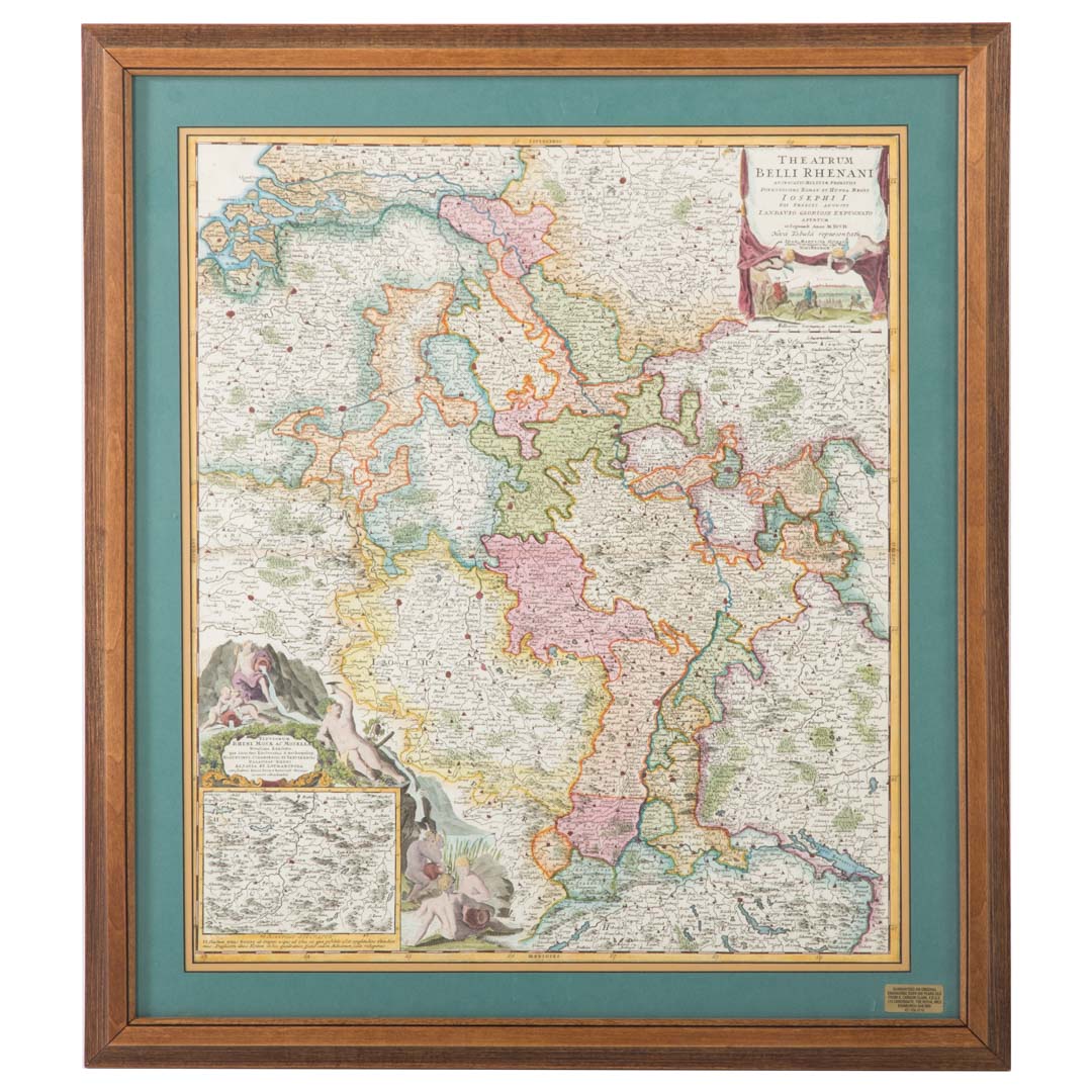 Appraisal: Map of The Holy Roman Empire under Joseph I dated