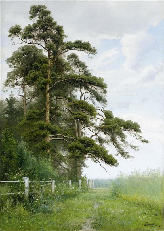 Appraisal: PISEMSKY ALEKSEI ALEKSANDROVICH - At the edge of the woods