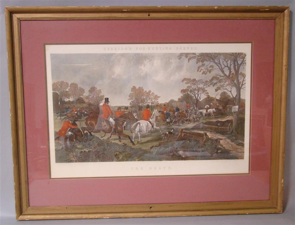 Appraisal: AFTER JOHN FREDERICK HERRING HERRING'S FOX HUNTING SCENES - THE