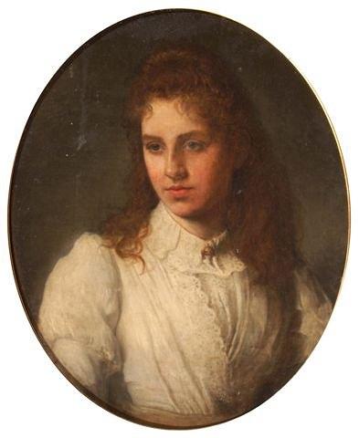 Appraisal: TH CENTURY ENGLISH SCHOOL - Portrait of a young lady