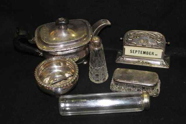 Appraisal: A SMALL COLLECTION OF VARIOUS SILVER PLATE including a plated