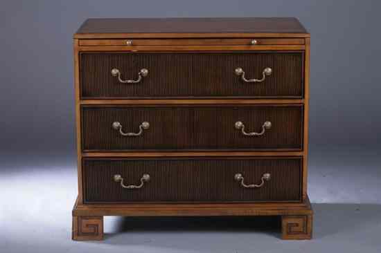 Appraisal: REGENCY STYLE CHERRYWOOD BACHELOR'S CHEST-OF-DRAWERS By Hickory White stamped on