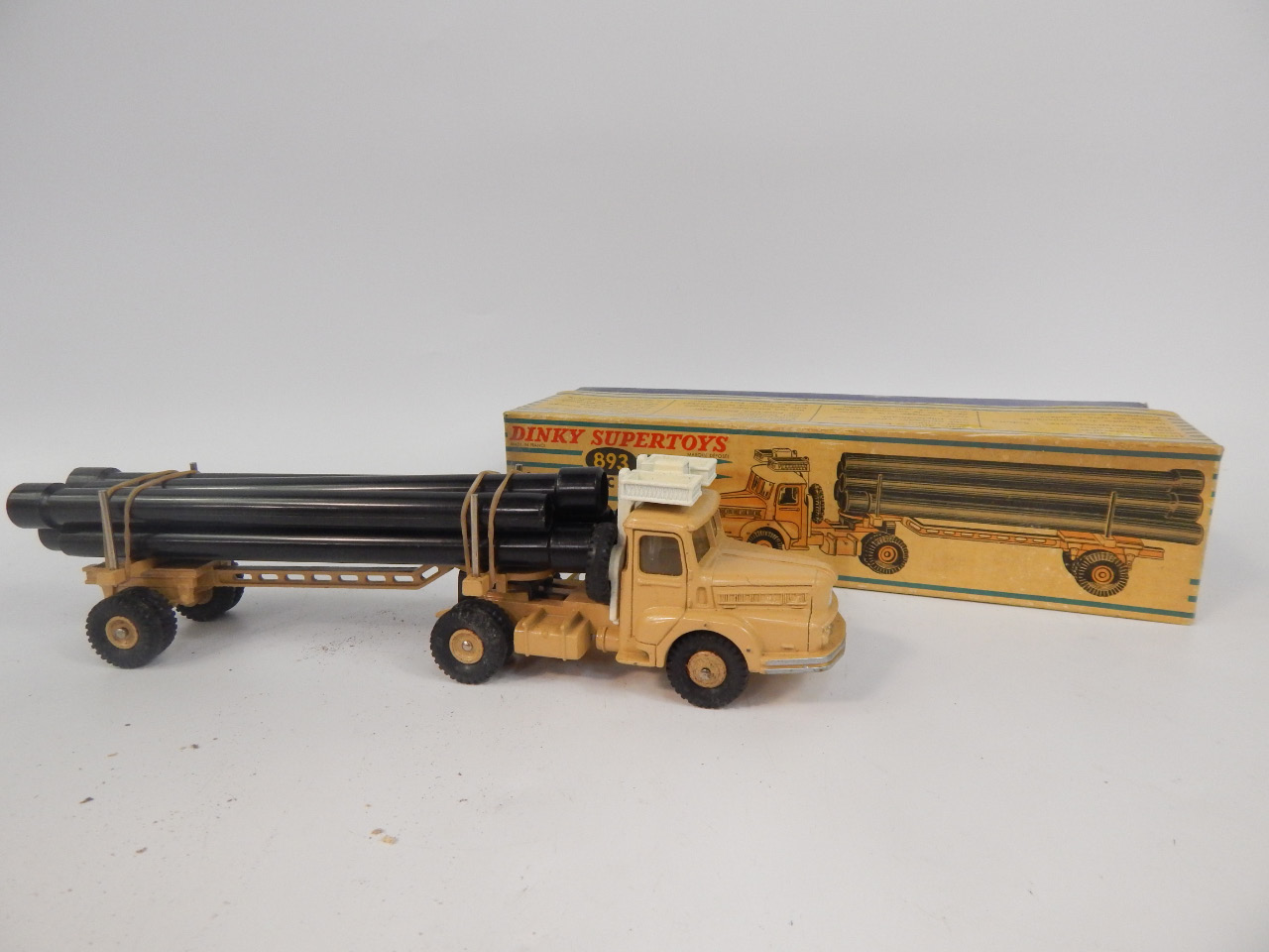 Appraisal: A French Dinky Supertoys Tracteur Unic Saharien in blue striped