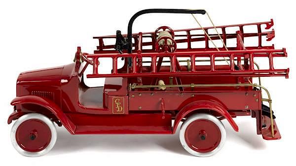 Appraisal: Buddy L pressed steel hook and ladder truck Buddy L