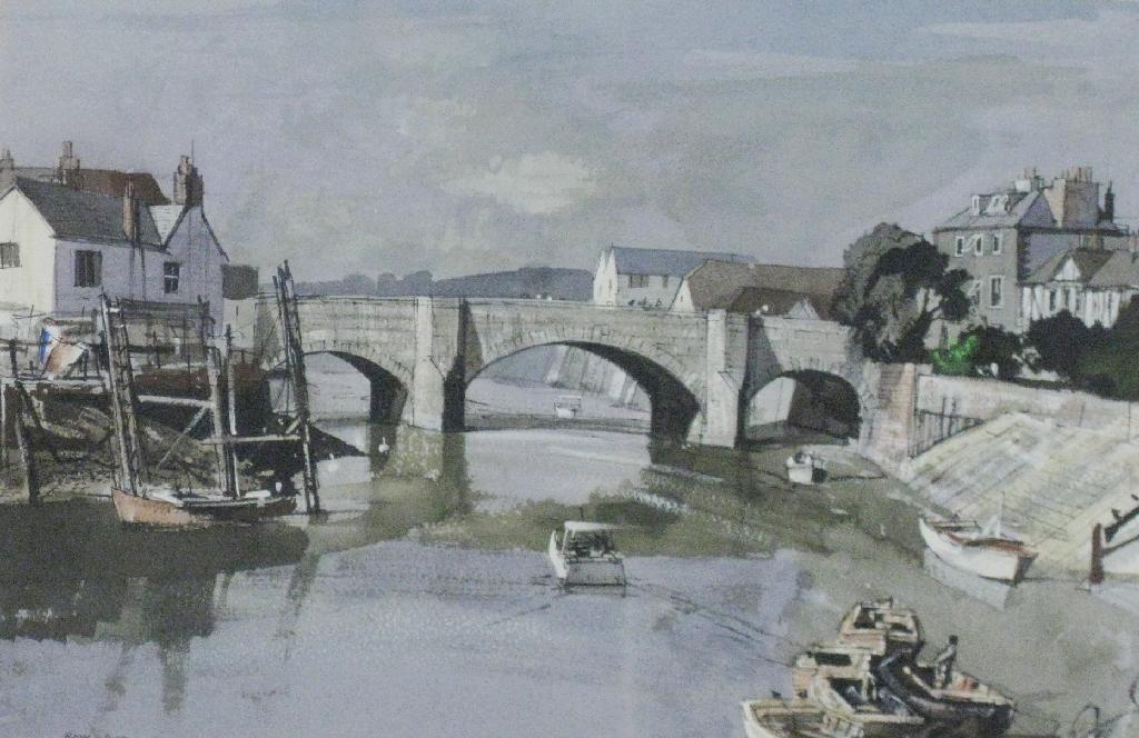 Appraisal: ROWLAND HILDER - A Bridge over a River near an