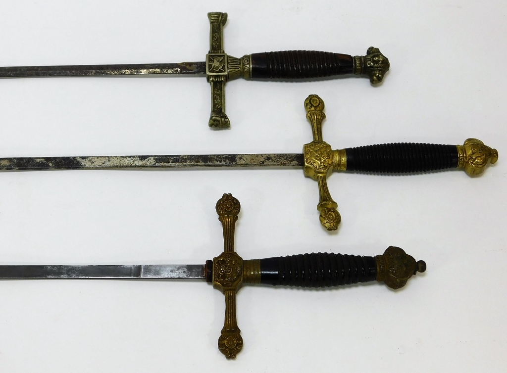 Appraisal: ARTILLERIA FABRICA TOLEDO SPANISH RAPIER SWORDS Spain th CenturyIncludes three