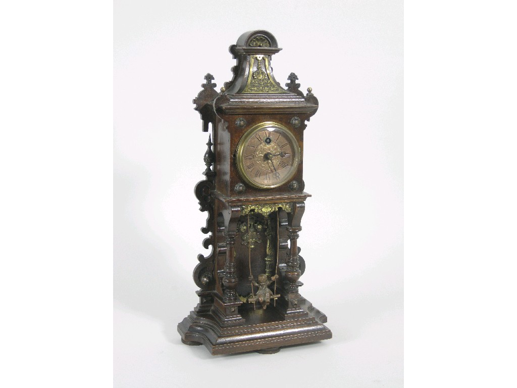 Appraisal: A late th Century Continental Mantel Clock with circular dial