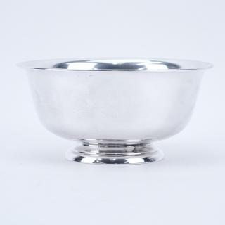 Appraisal: National Silver Co Sterling Silver Footed Bowl Stamped Small area