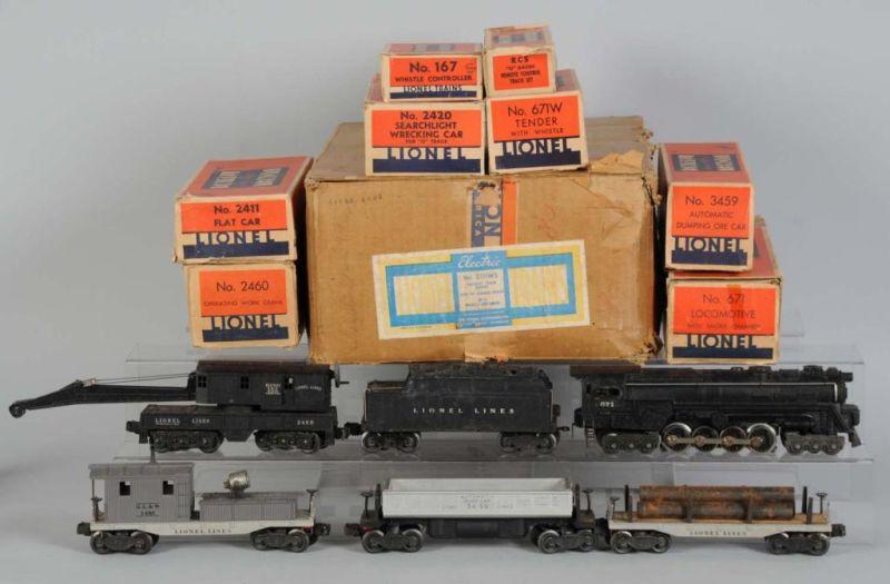 Appraisal: Lionel No WS O-Gauge Freight in OB Description s Includes