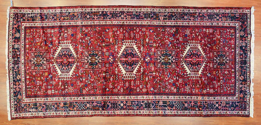 Appraisal: Persian Karaja gallery rug approx x Iran modern Condition Like