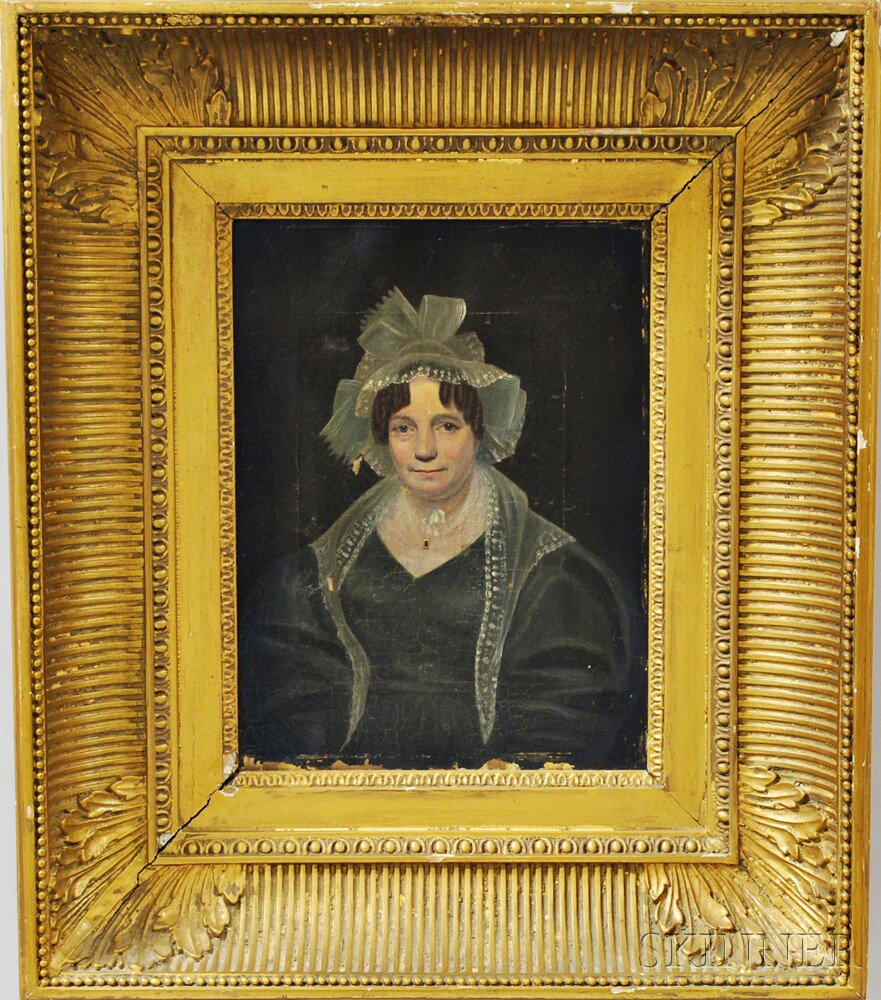 Appraisal: Anglo American School th Century Portrait of a Woman with