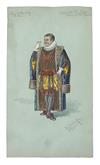 Appraisal: COSTUME FASHION B cke R obert L Group of watercolor