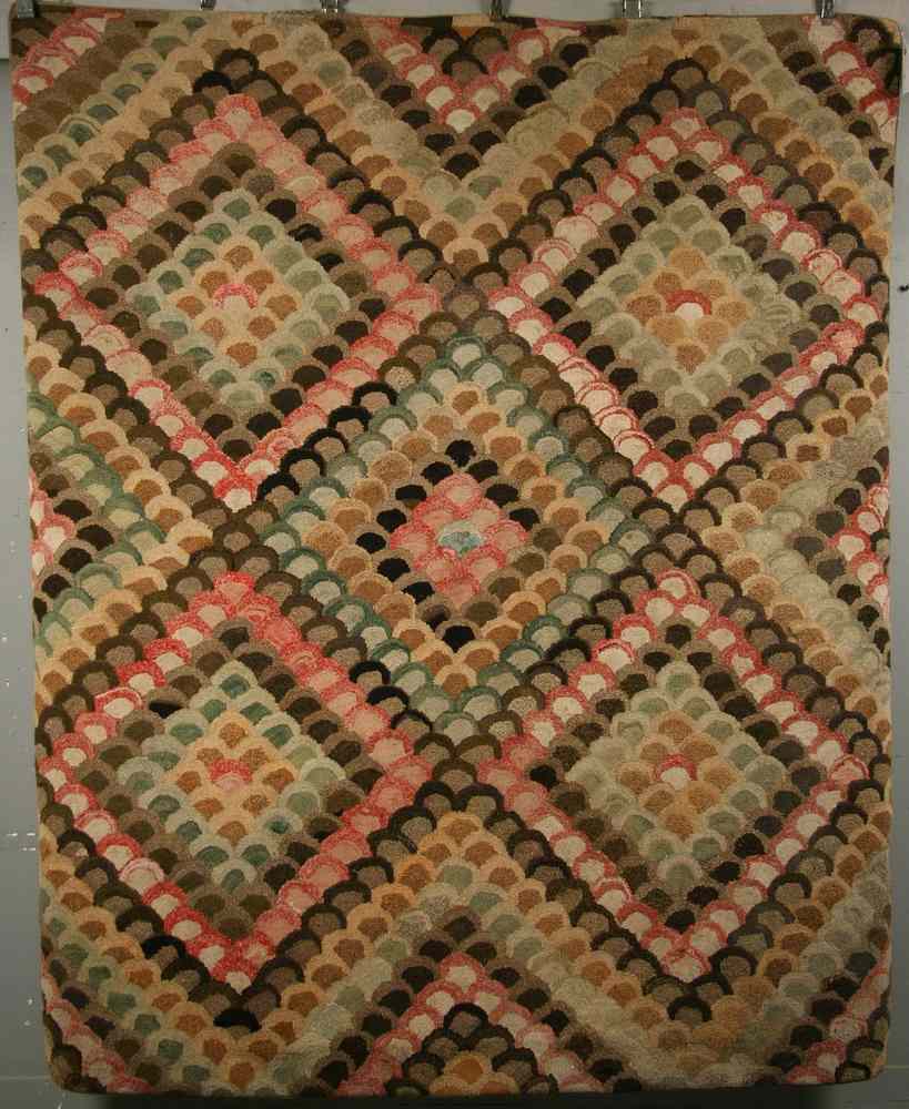 Appraisal: HOOKED RUG - ' '' x ' '' - Handmade