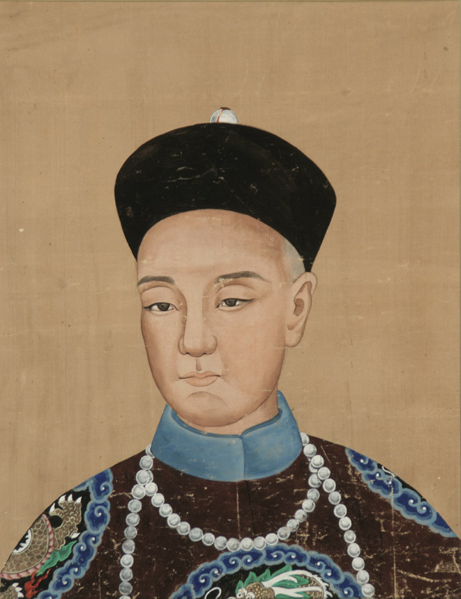 Appraisal: Chinese School th- th Century Portrait of a Warrior and