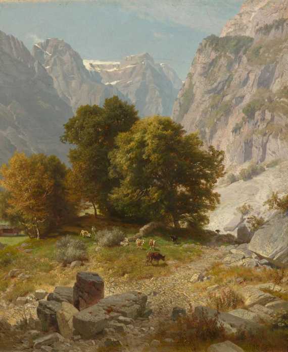 Appraisal: STEFFAN JOHAN GOTFRIED W denswil - Munich Mountain landscape with