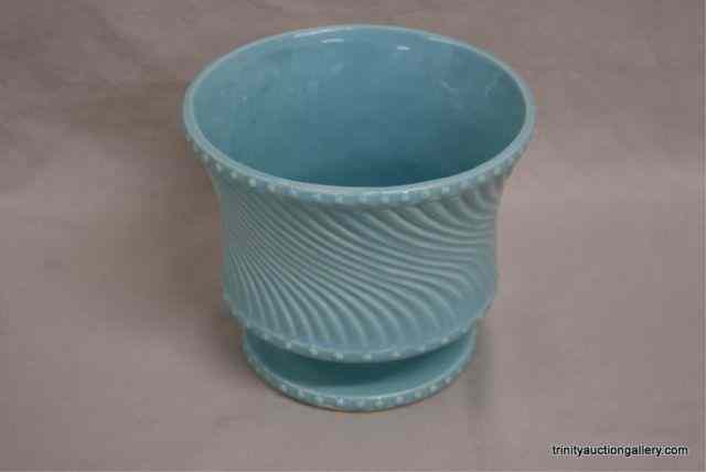 Appraisal: Vintage c McCoy Pottery Spiral VaseThis is very nice 's