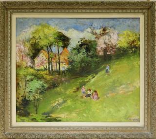 Appraisal: Laszlo Csupor O C Impressionist Landscape Painting HUNGARY - An