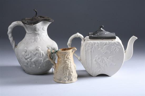 Appraisal: COPELAND AESTHETIC MOVEMENT PARIAN WARE TEAPOT mid-to-late th century impressed