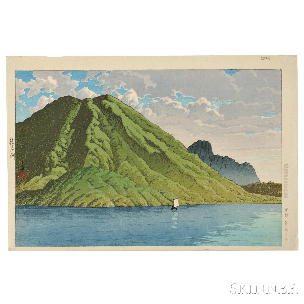 Appraisal: Kawase Hasui - Lake Haruna Japan - color woodblock print