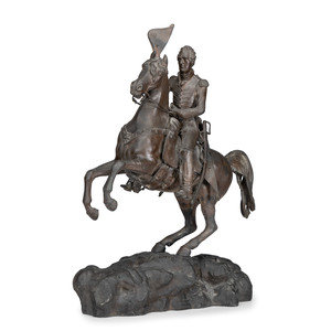 Appraisal: A Cornelius and Baker Cast Metal Andrew Jackson Sculpture After