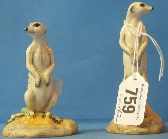 Appraisal: Beswick Meercat Sitting And Meercat Standing Both Limited editions Boxed