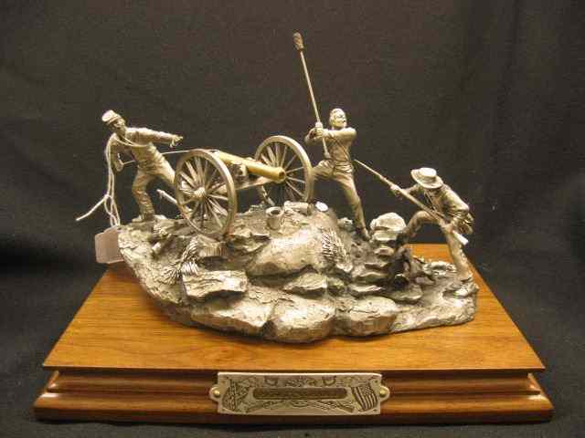 Appraisal: Chilmark Pewter Civil War Figurine ''Pickett's Charge'' by Francis Barnum