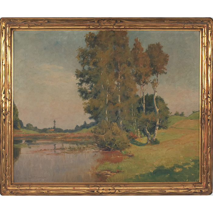 Appraisal: Franz Xaver Frankl German - ''Landscape '' c oil on